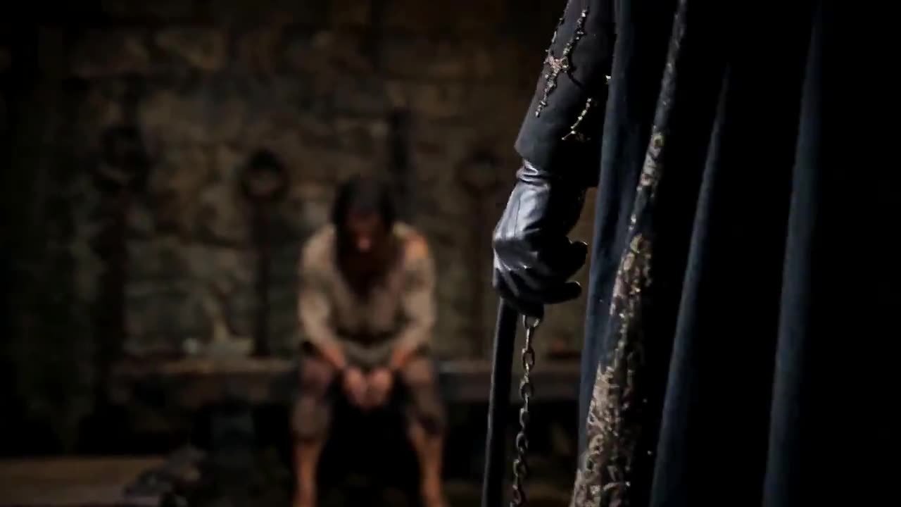 Dungeon scene combining character and environment references