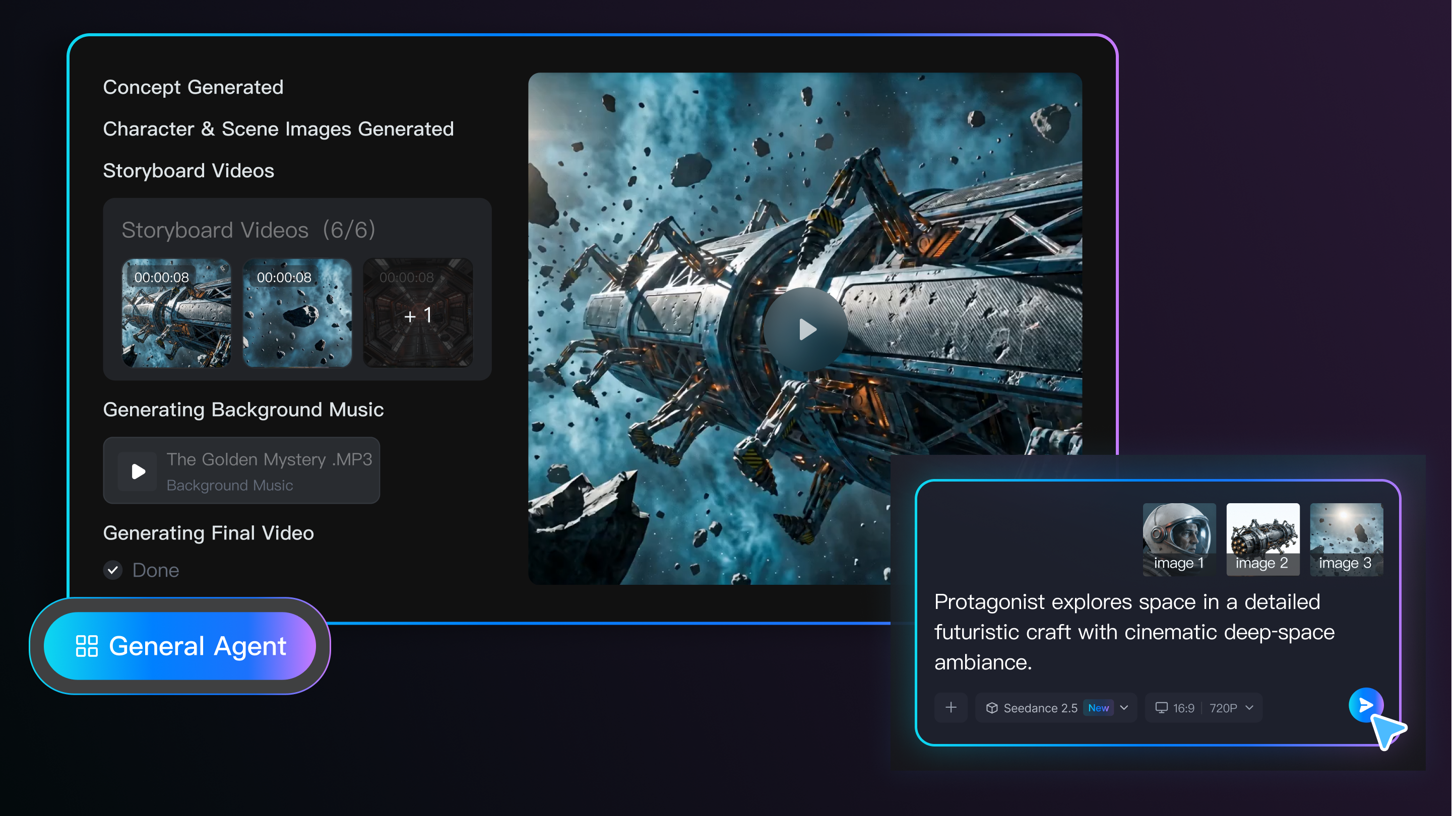 Creative Agent generated video preview