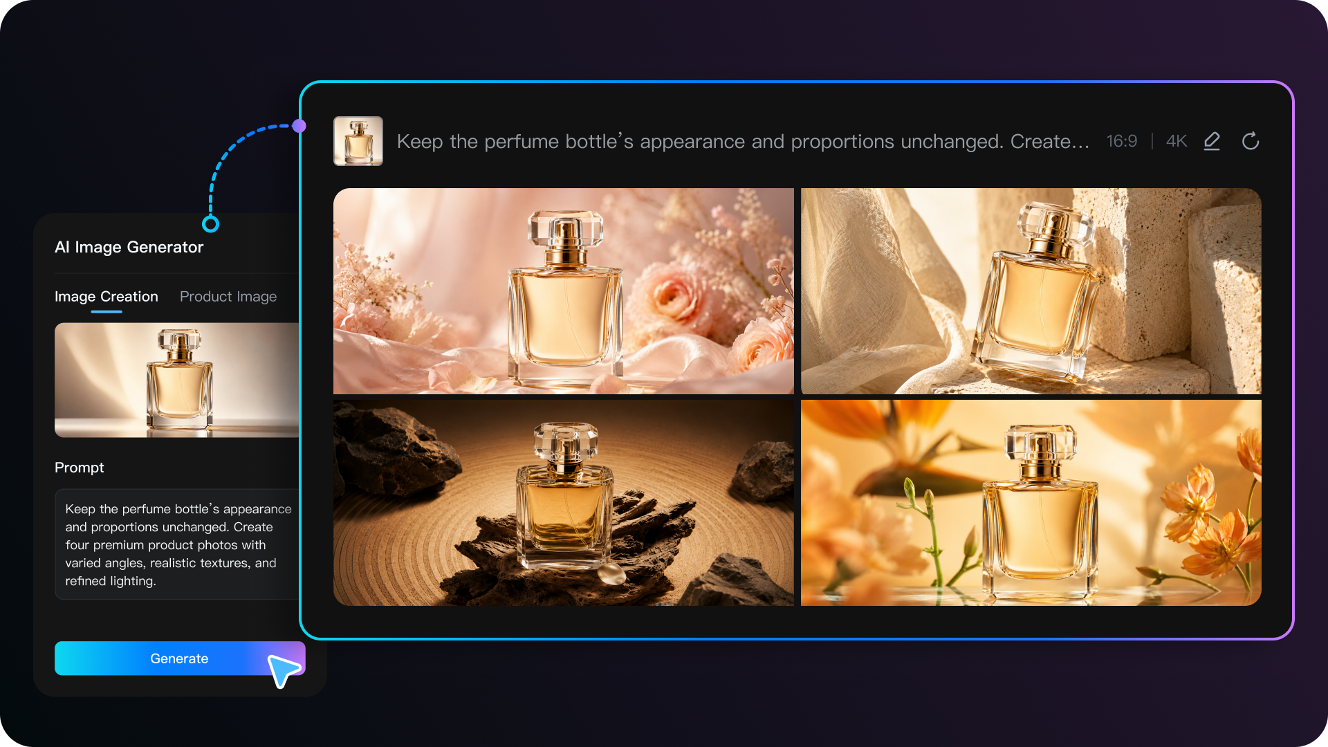 AI Image Generator feature preview